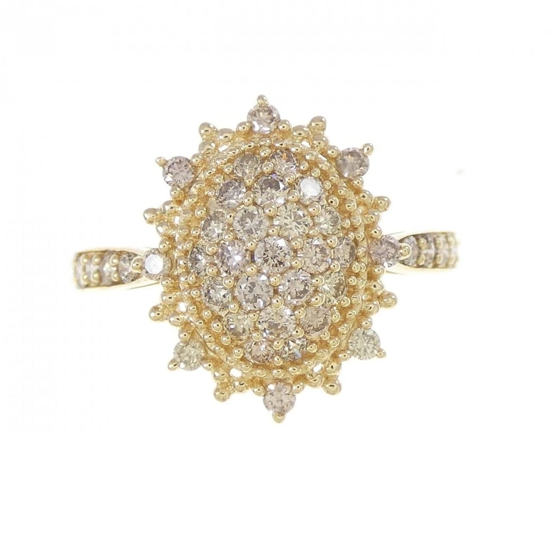 K18YG DIAMOND RING - 2