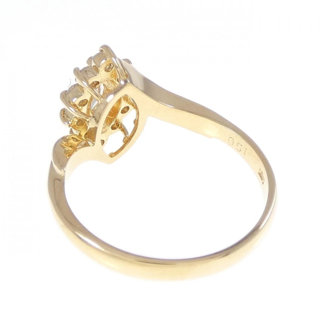 K18YG DIAMOND RING - 3