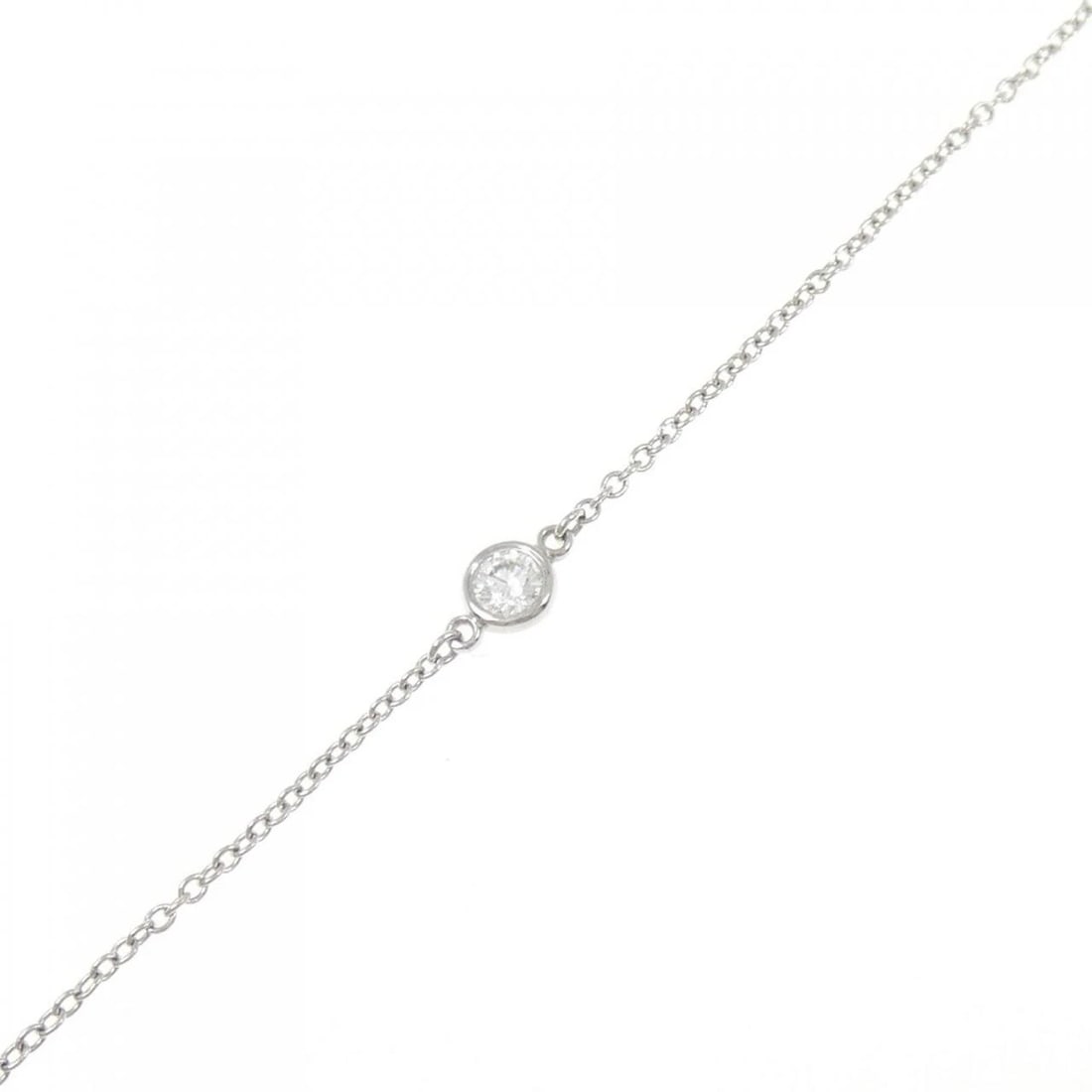 TIFFANY & CO. BY THE YARD BRACELET: Tiffany & Co. By the Yard Bracelet Brand: Tiffany Type: Bracelet Material: Platinum 950, Main Stone/Creation Natural Color: Platinum Size: 17cm,ActualSize Diameter: 3.7mm Accessories: None