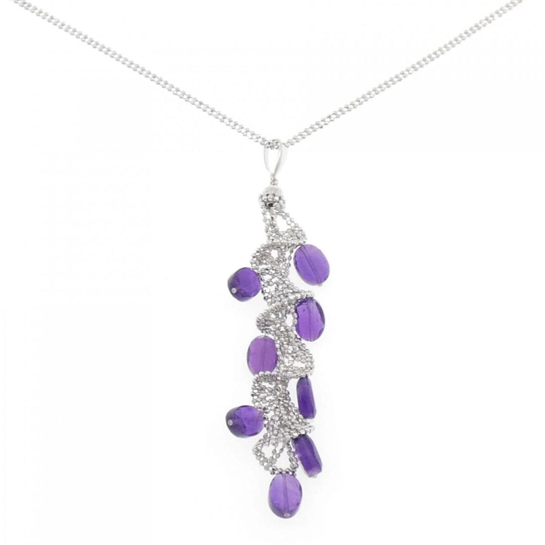 K14WG K18WG AMETHYST NECKLACE (1 of 4)