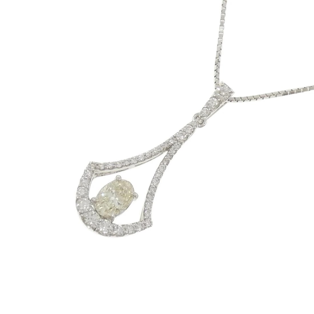 K18WG DIAMOND NECKLACE - 3