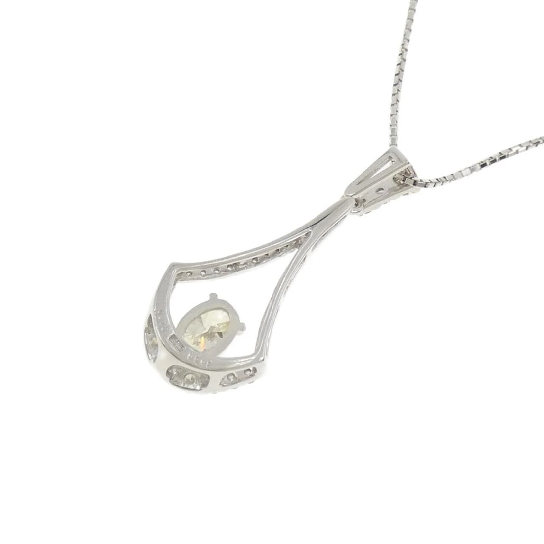 K18WG DIAMOND NECKLACE - 4