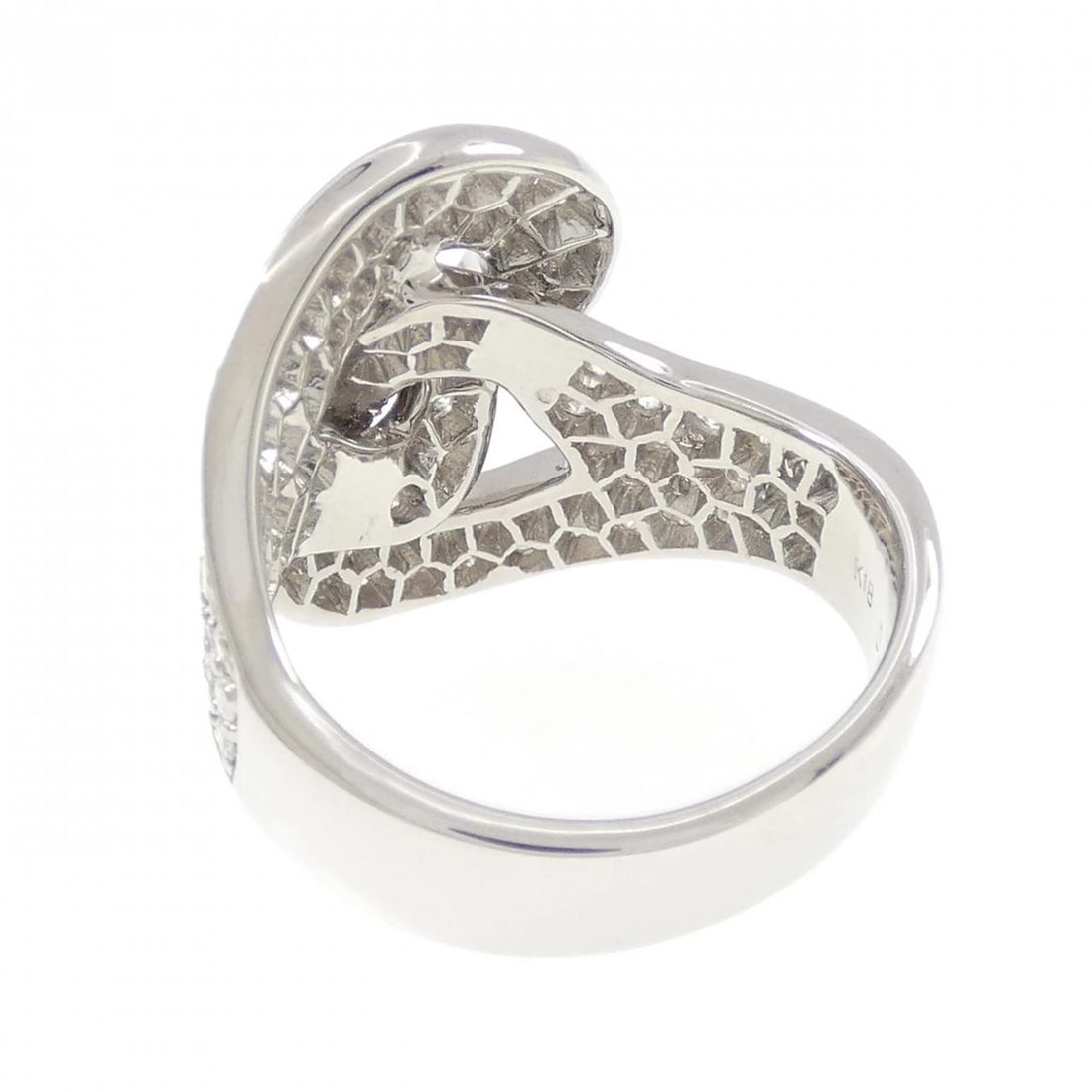 K18WG DIAMOND RING - 3