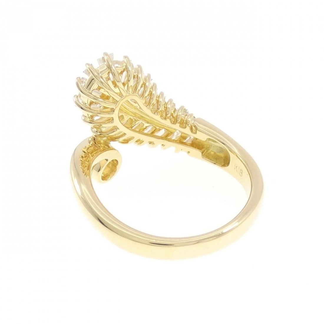 K18YG DIAMOND RING - 3