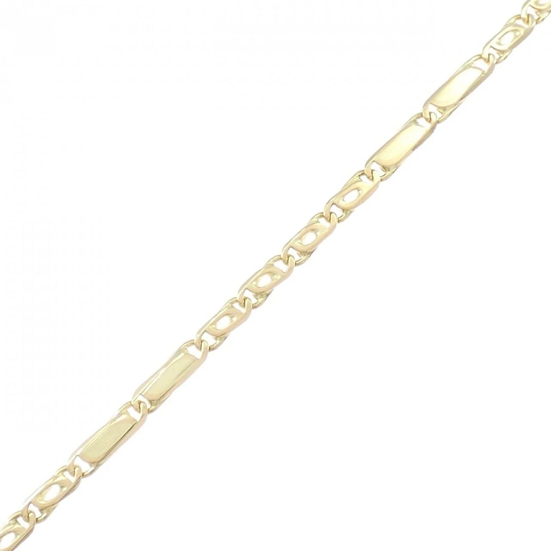 750YG BRACELET: 750YG Bracelet Brand: Unbranded Type: Bracelet Material: 750 Yellow Gold, Color: Yellow Gold Size: 17.5cmActualSize Max W: 2.6mm Accessories: None Accessories Notice: When purchasing pre-o