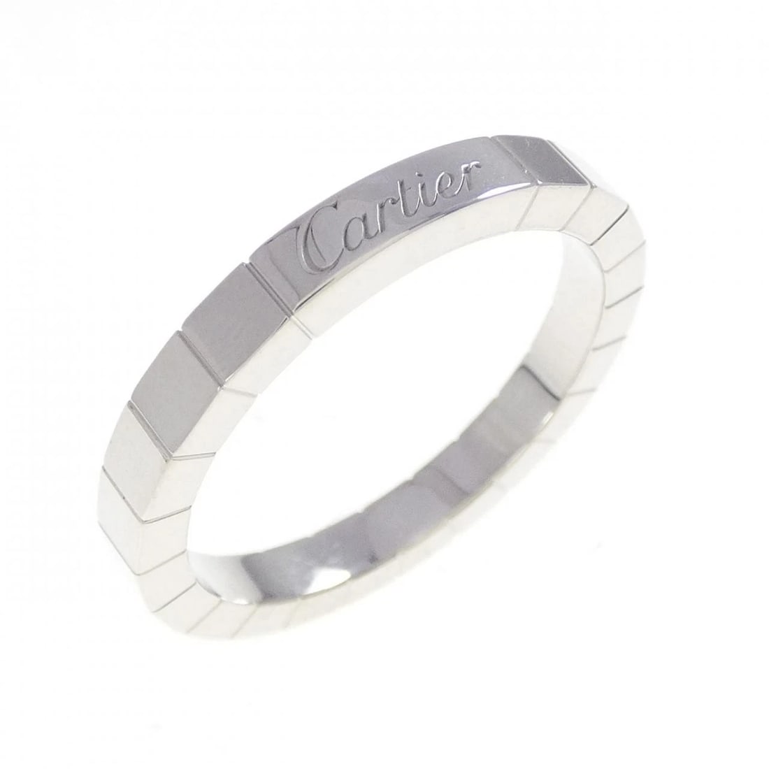 CARTIER LANIER RING: Cartier Lanier Ring Brand: CARTIER Type: Ring Material: 750 white gold, Color: white gold Size: US10.75 Accessories: None Accessories Notice: When purchasing pre-owned goods, please refer to