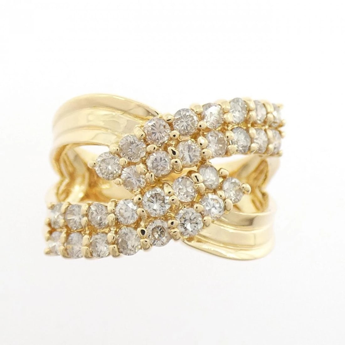 K18YG DIAMOND RING - 2