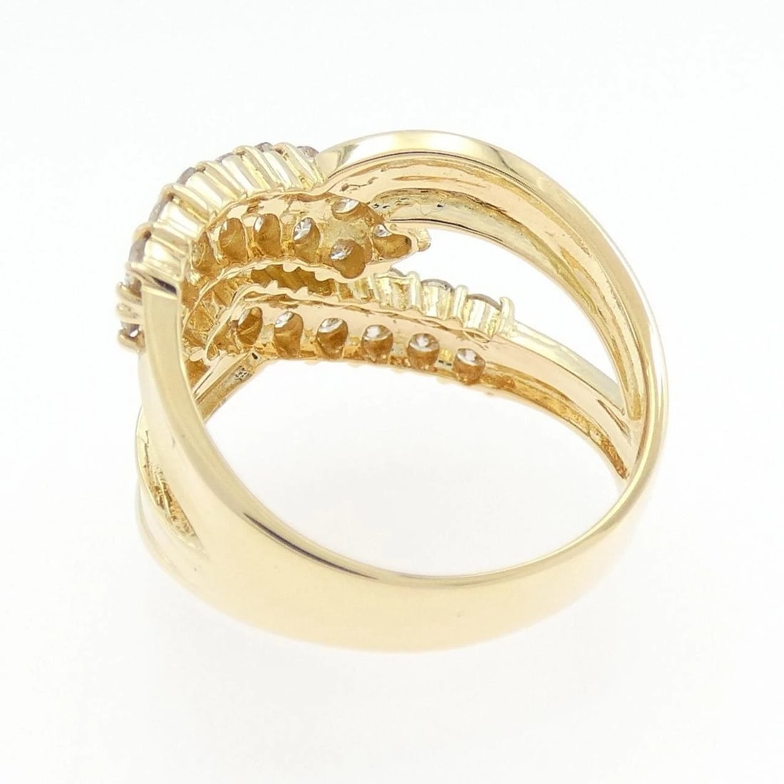 K18YG DIAMOND RING - 3