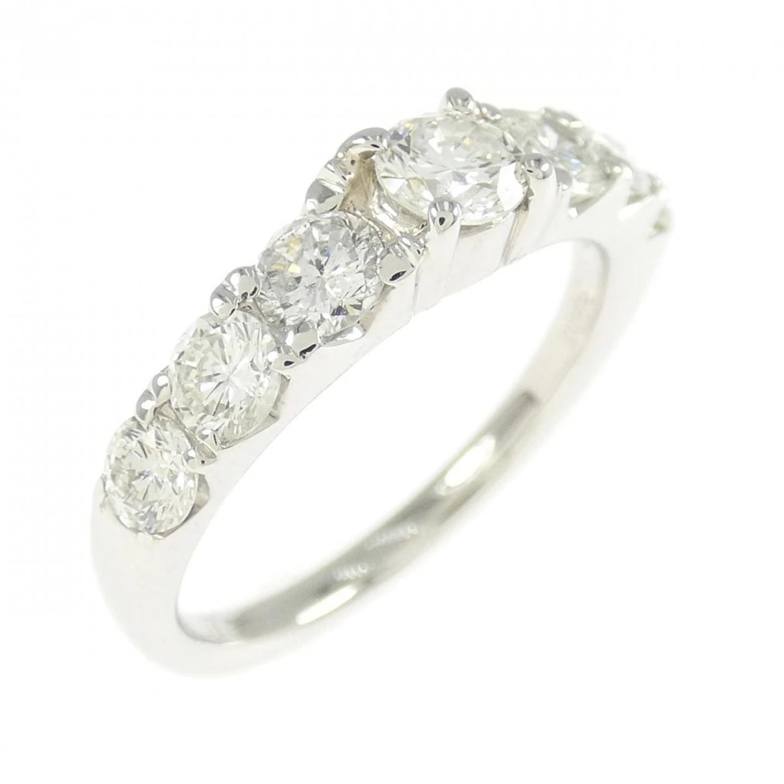 PT900 DIAMOND RING: PT900 Diamond Ring Brand: Unbranded Type: Ring Material: Platinum 900, Main Stone/Creation Natural Color: Silver Size: 5.5 -6 (US size) Accessories: None Accessories Notice: When purchasing