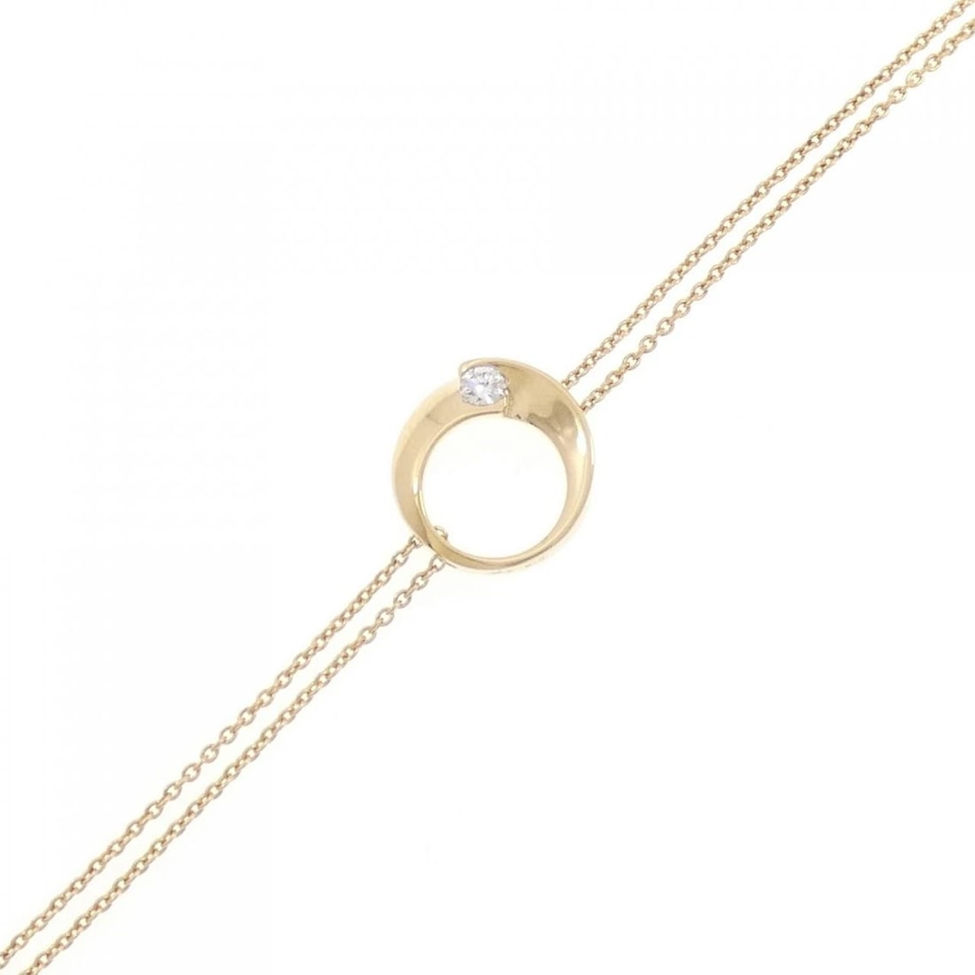 K18YG DIAMOND BRACELET: K18YG Diamond Bracelet Brand: Unbranded Type: Bracelet Material: K18 Yellow Gold, Main Stone/Creation Natural Color: yellow gold Size: 16-17cmMax W: 12.9mm Accessories: None Accessories