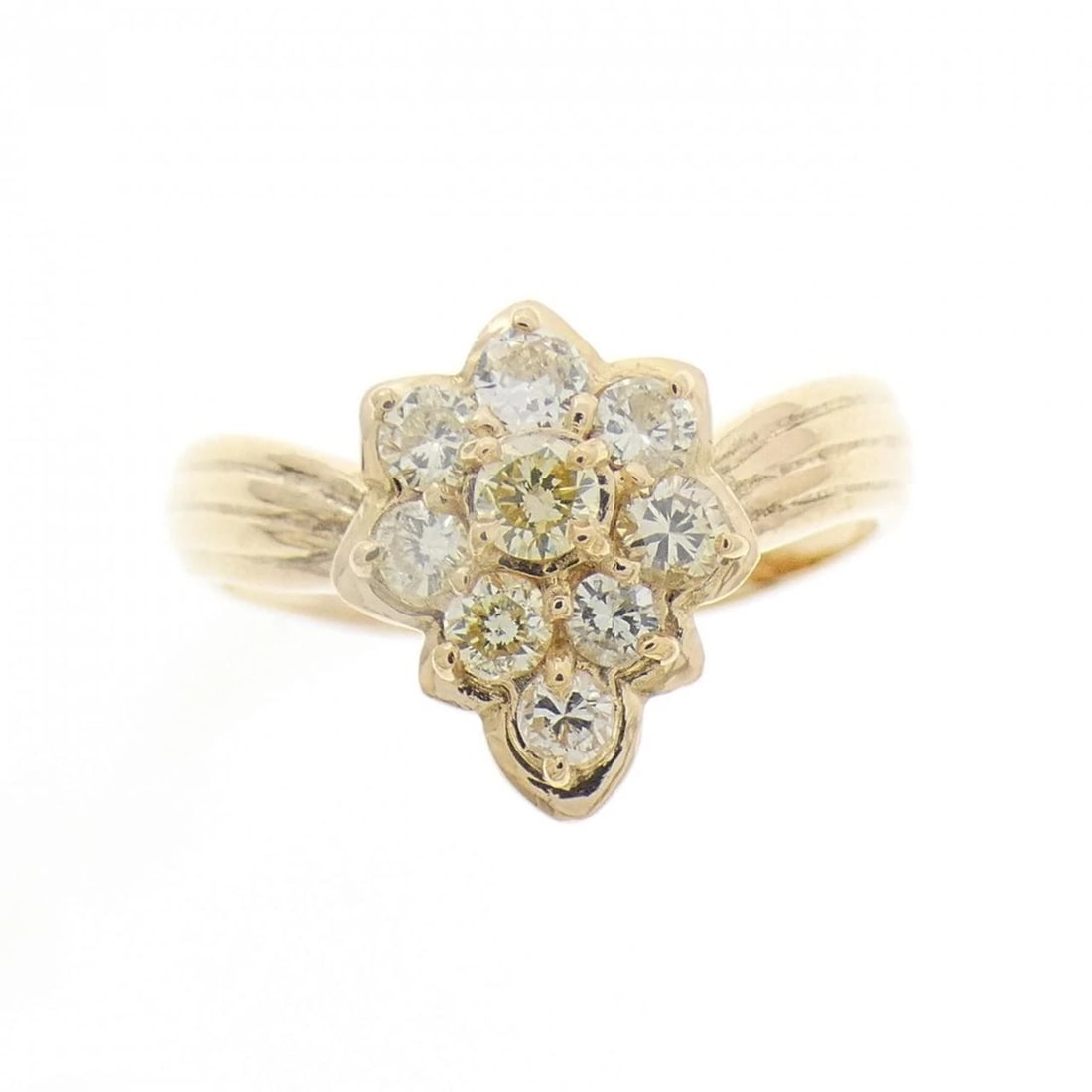 K18YG DIAMOND RING - 2