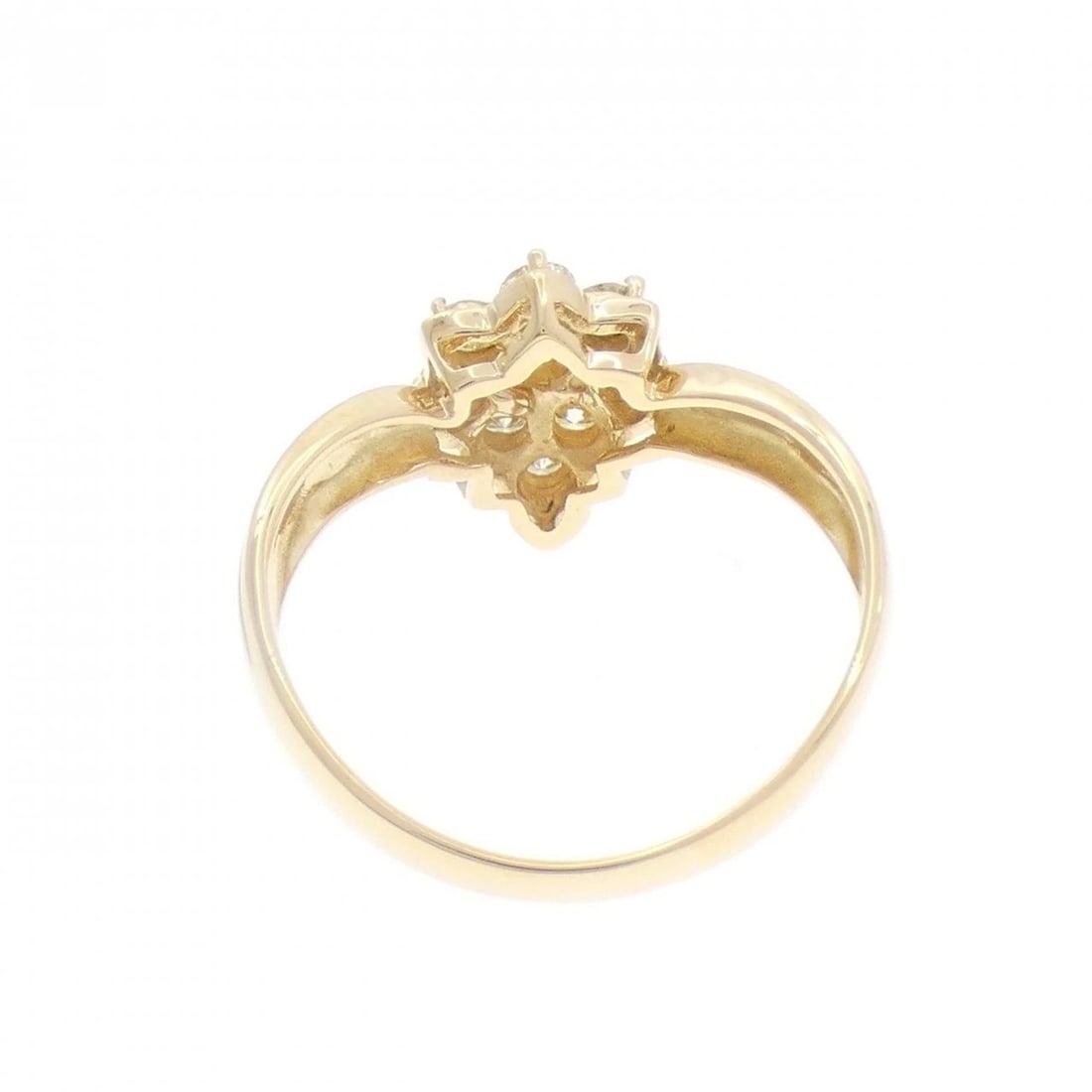 K18YG DIAMOND RING - 3