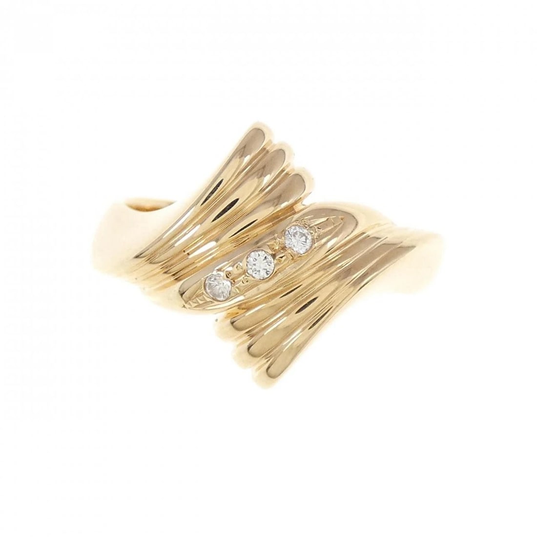 K18YG DIAMOND RING - 2