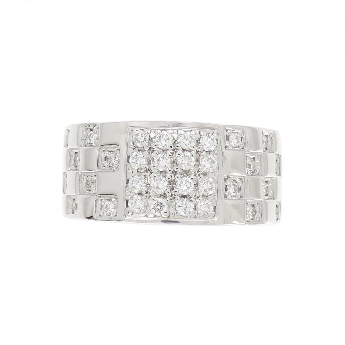 K18WG DIAMOND RING - 2
