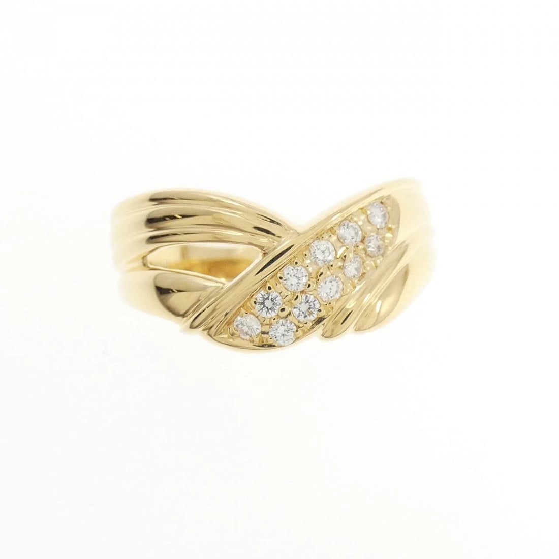 K18YG DIAMOND RING - 2