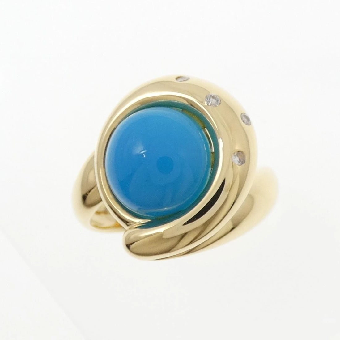 K18YG TURQUOISE RING - 2