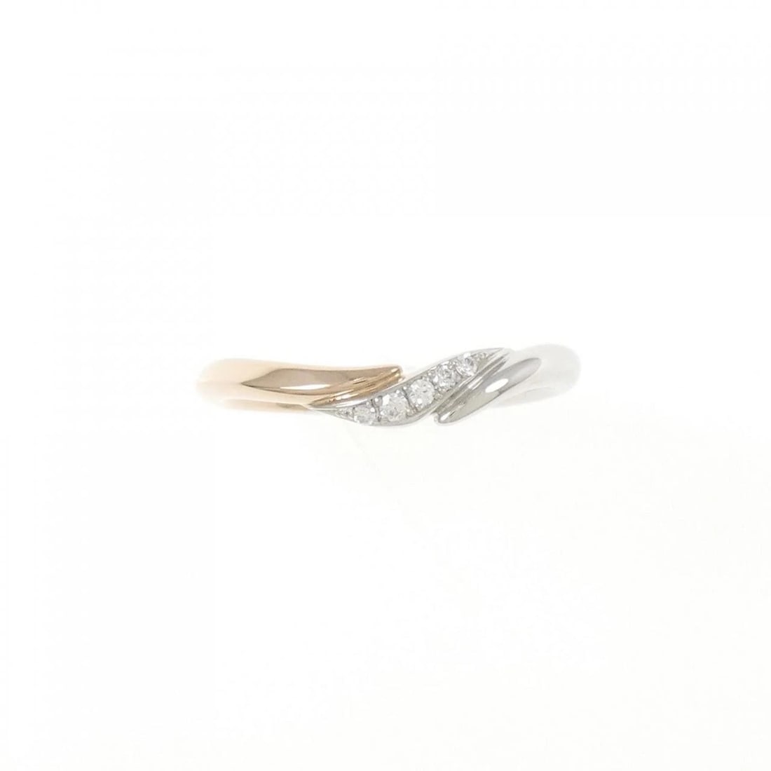 PT950 K18PG DIAMOND RING - 2