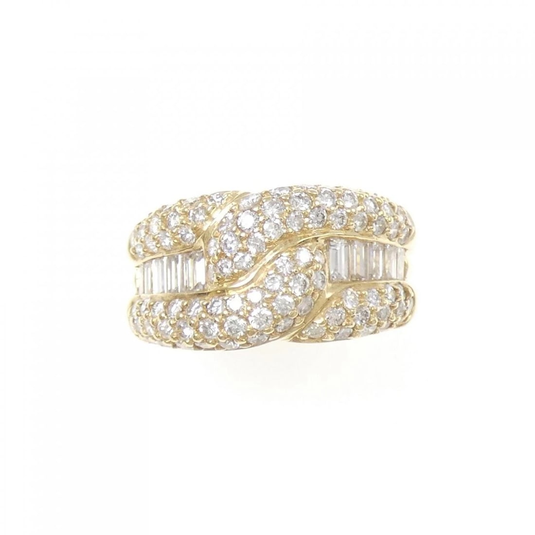 K18YG DIAMOND RING - 2