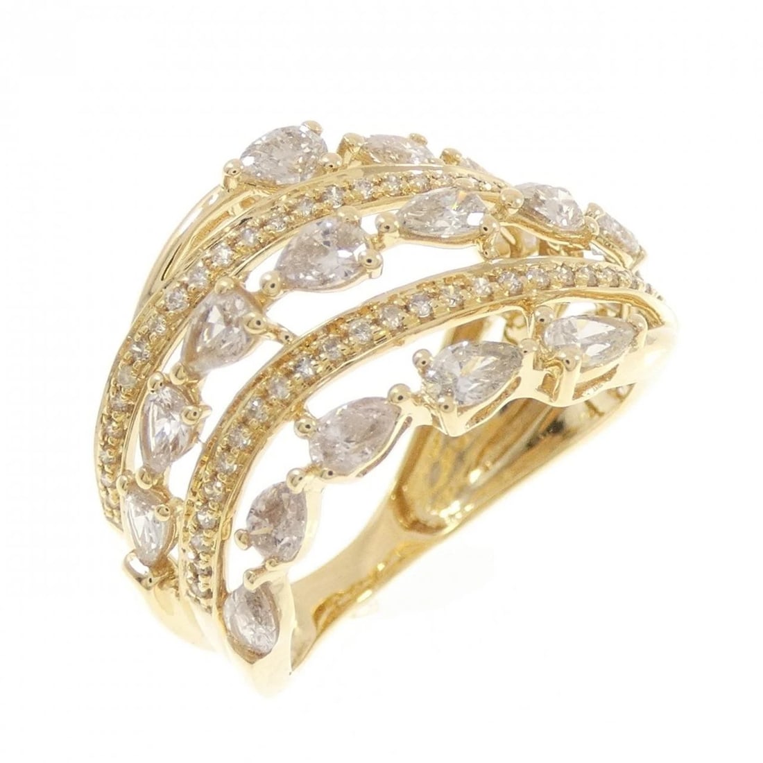 K18YG DIAMOND RING (1 of 3)