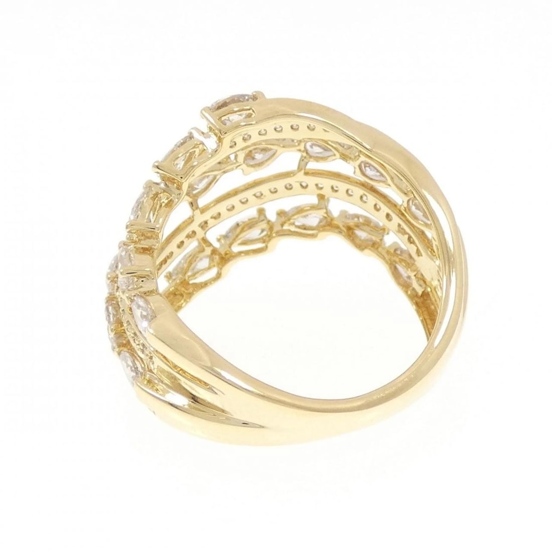 K18YG DIAMOND RING - 3