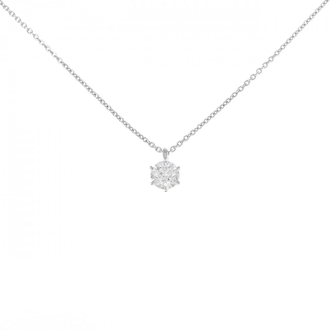 PT DIAMOND NECKLACE: PT Diamond Necklace Brand: Unbranded Type: Necklace Material: Platinum, Main Stone/Creation Natural Color: platinum Size: 45cmPendant top H x W: 7.1mmx4.6mm Chain Max. W: 0.9mm Accessories: