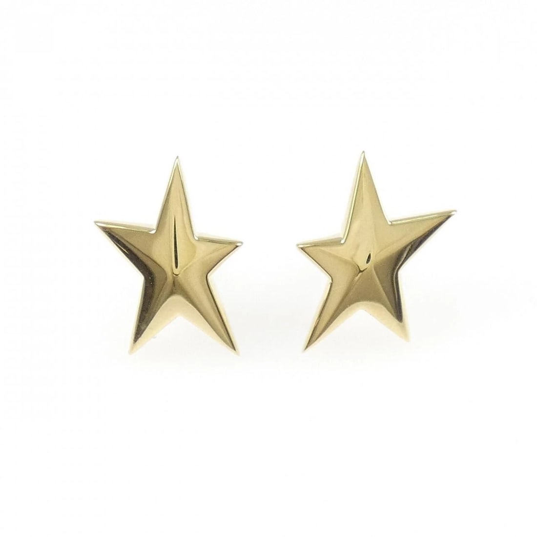 TIFFANY & CO. STAR SMALL EARRINGS: Tiffany & Co. Star Small Earrings Brand: Tiffany Type: Earrings Material: 750 Yellow Gold, Color: Yellow Gold Size: ActualSize HxW: 17.2mmx12.4mm Accessories: None Accessories Notice: When