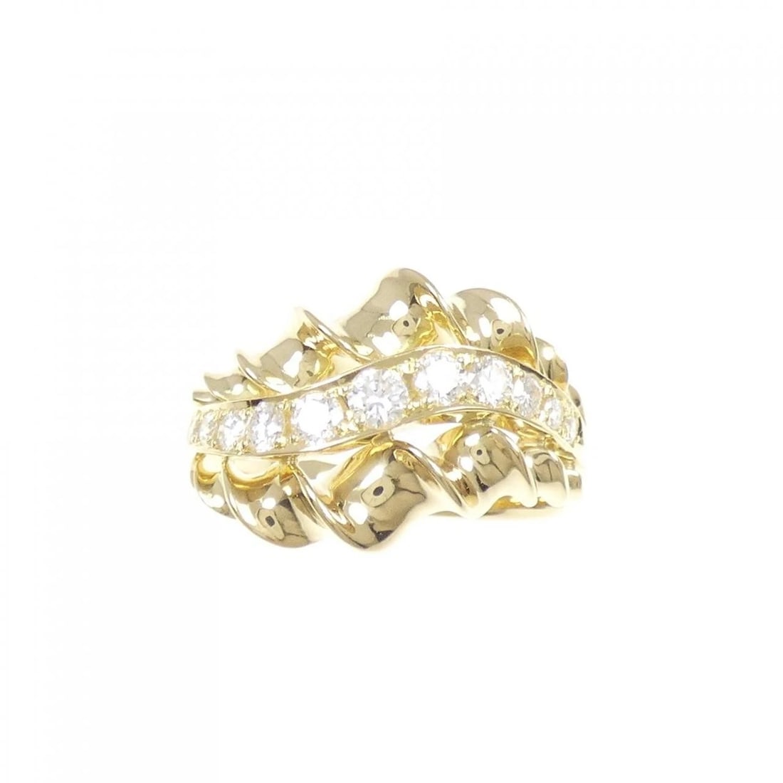 750YG DIAMOND RING - 2