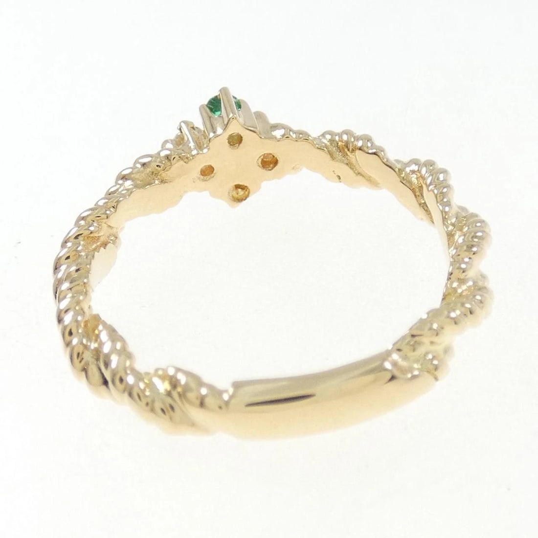 K18YG EMERALD RING - 3