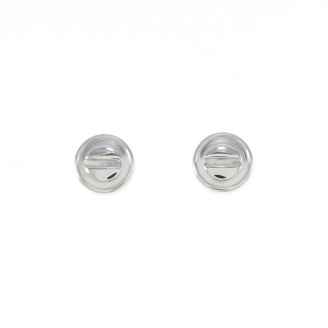 CARTIER LOVE EARRINGS: Cartier Love Earrings Brand: Cartier Type: Earrings Material: 750 White Gold, Color: White Gold Size: ActualSize Diameter: 7.2mm Accessories: None Accessories Notice: When purchasing