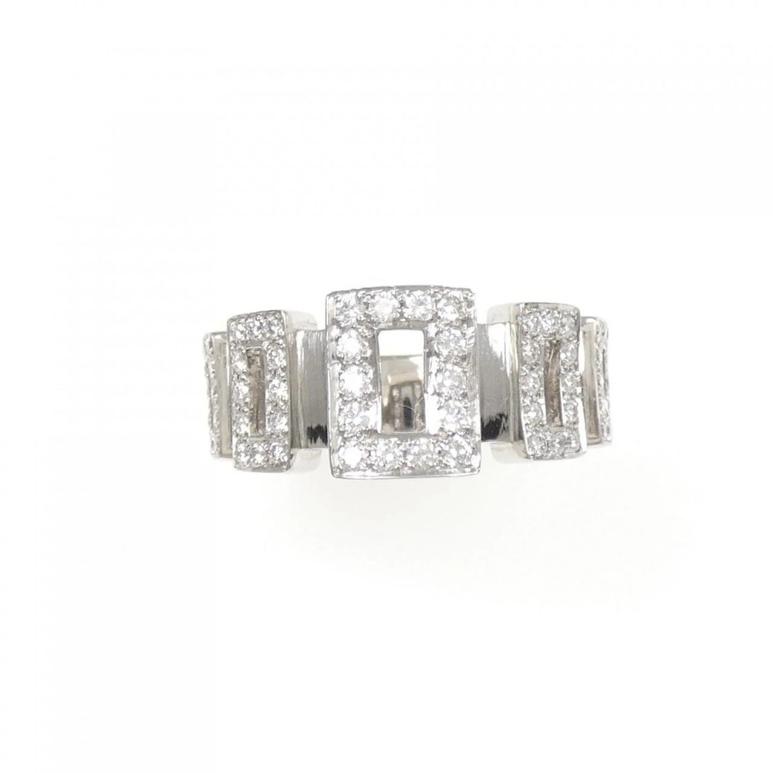 K18WG DIAMOND RING - 2