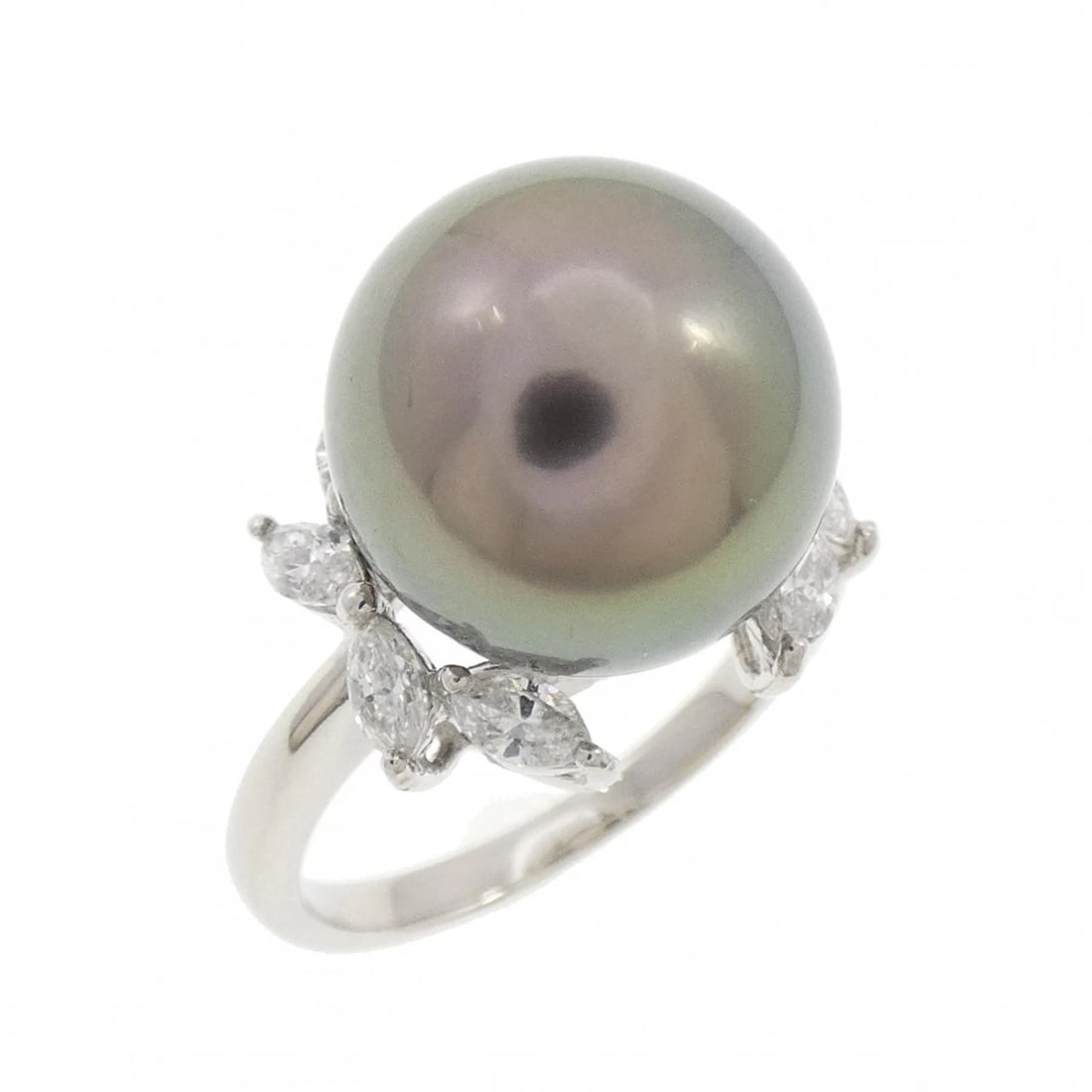 PT900 BLACK PEARL RING: PT900 Black pearl ring Brand: Unbranded Type: Black pearl ring Material: PT900, Main Stone/Creation black pearl Color: platinum Size: 8US Accessories: None Accessories Notice: When purchasing