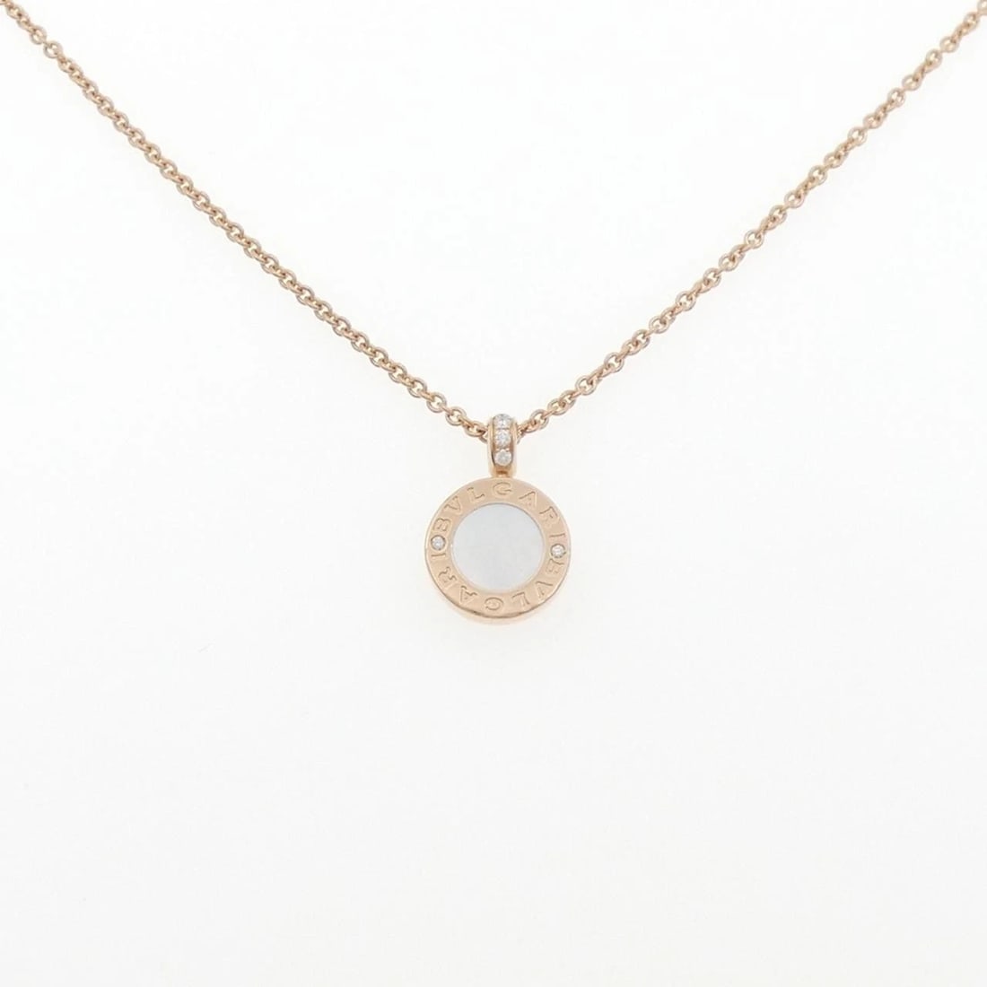 BVLGARI NECKLACE: Bvlgari Necklace Brand: BVLGARI Type: Necklace Material: 750 Pink Gold, Color: Pink Gold Size: 38-46cm,Actual Size Pendant length approx. x width approx.: 18.9mmx12.9mm Chain maximum width