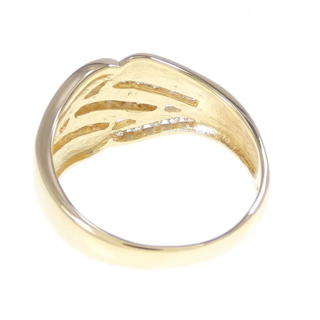 K18YG DIAMOND RING - 3