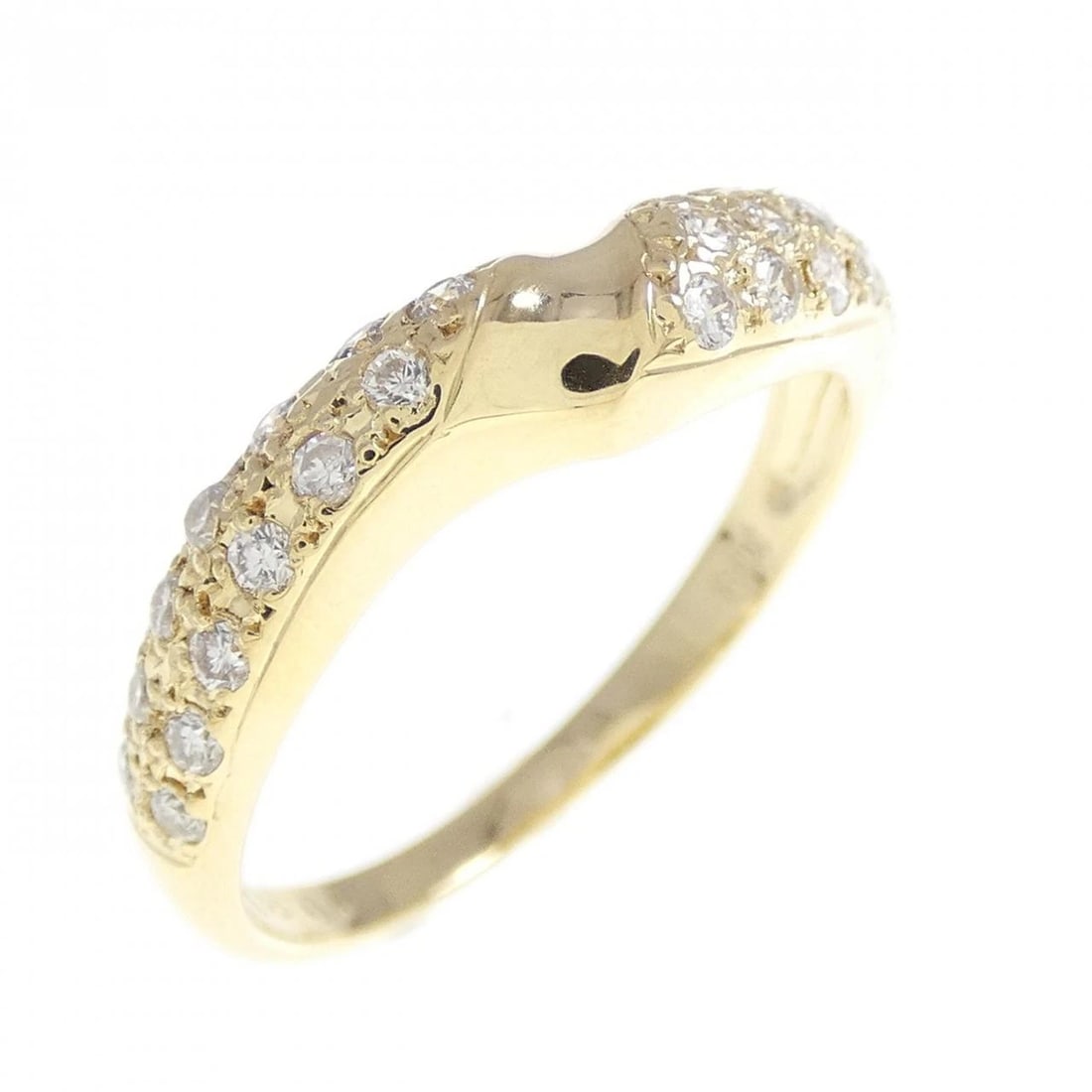 K18YG DIAMOND RING: K18YG Diamond Ring Brand: Unbranded Type: Ring Material: K18 Yellow Gold, Main Stone/Creation Natural Color: yellow gold Size: 6-6.5US Accessories: None Accessories Notice: When purchasing
