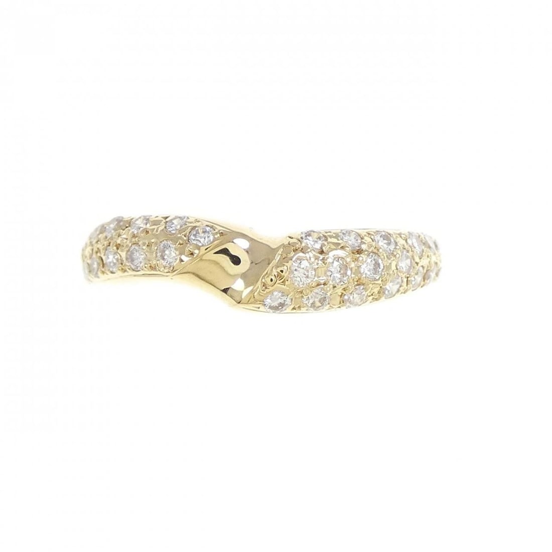 K18YG DIAMOND RING - 2