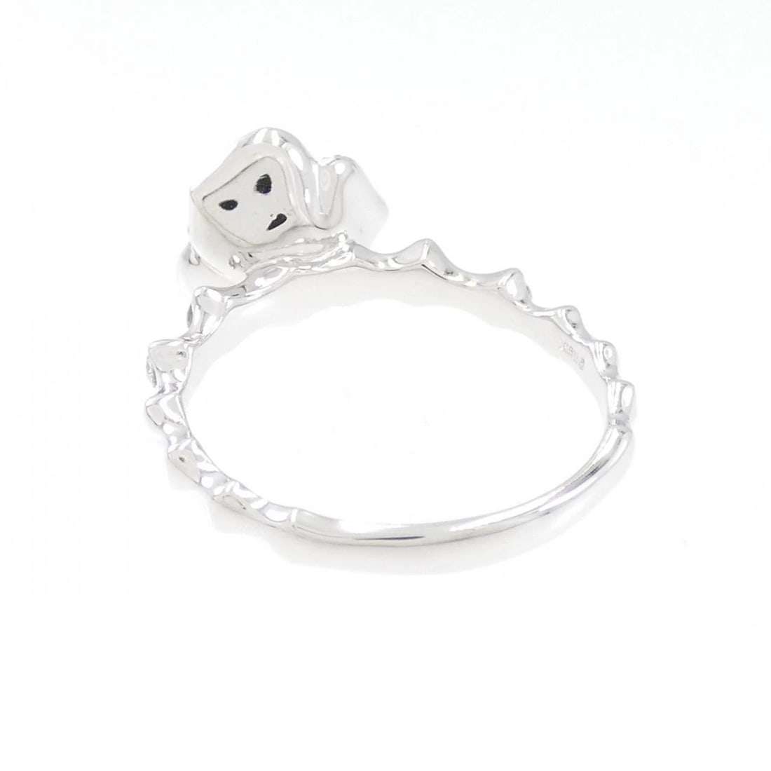 K18WG FLOWER DIAMOND RING - 3