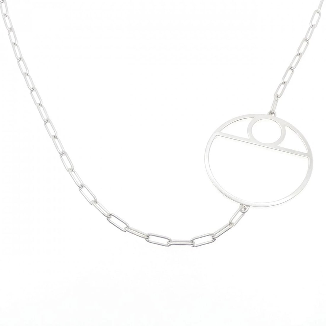 HERMES CHAINE D'ANCRE GAME NECKLACE: HERMES Chaine d'Ancre game Necklace Brand: HERMES Type: Necklace Material: 925 Silver, Color: Silver Size: 75/92cm,ActualSize Motif Max. W: 54.8mm Chain Max. W: 5.1mm Accessories: None