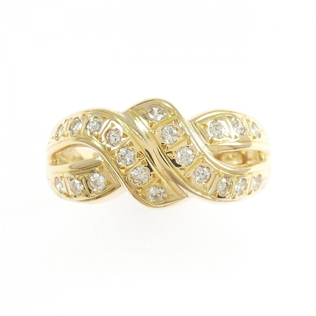 K18YG DIAMOND RING - 2