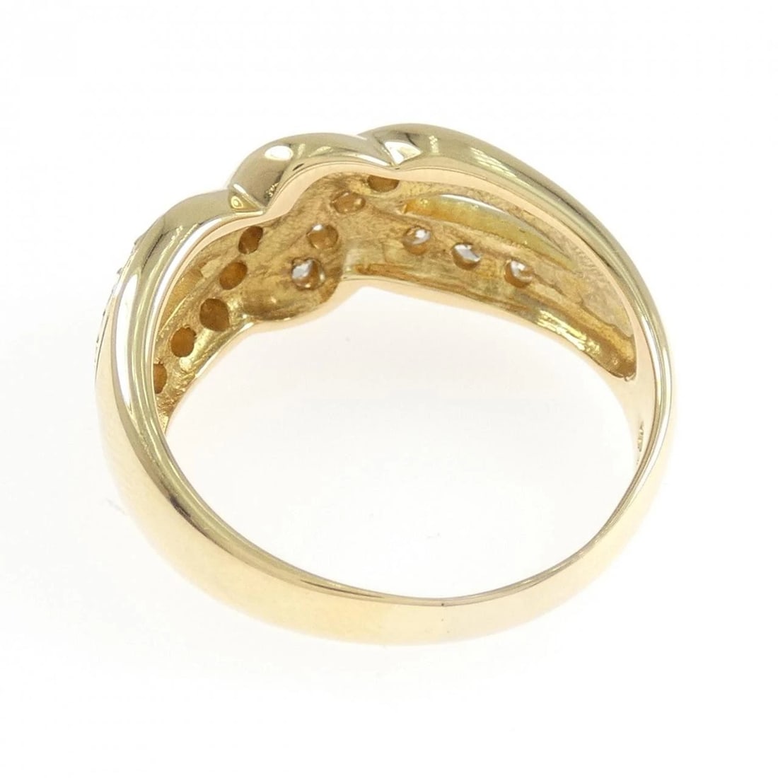 K18YG DIAMOND RING - 3