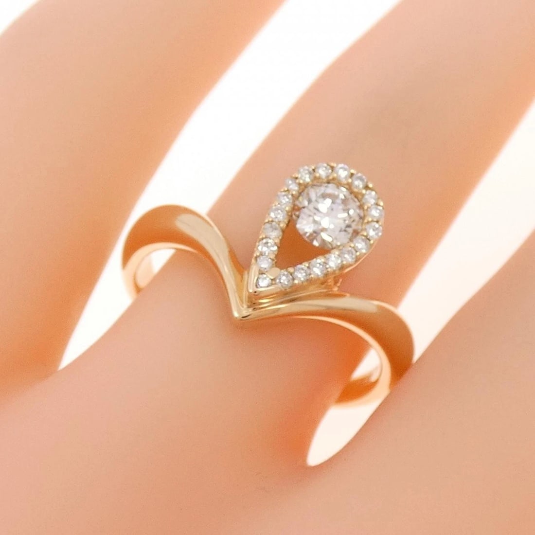 K18PG DIAMOND RING - 4