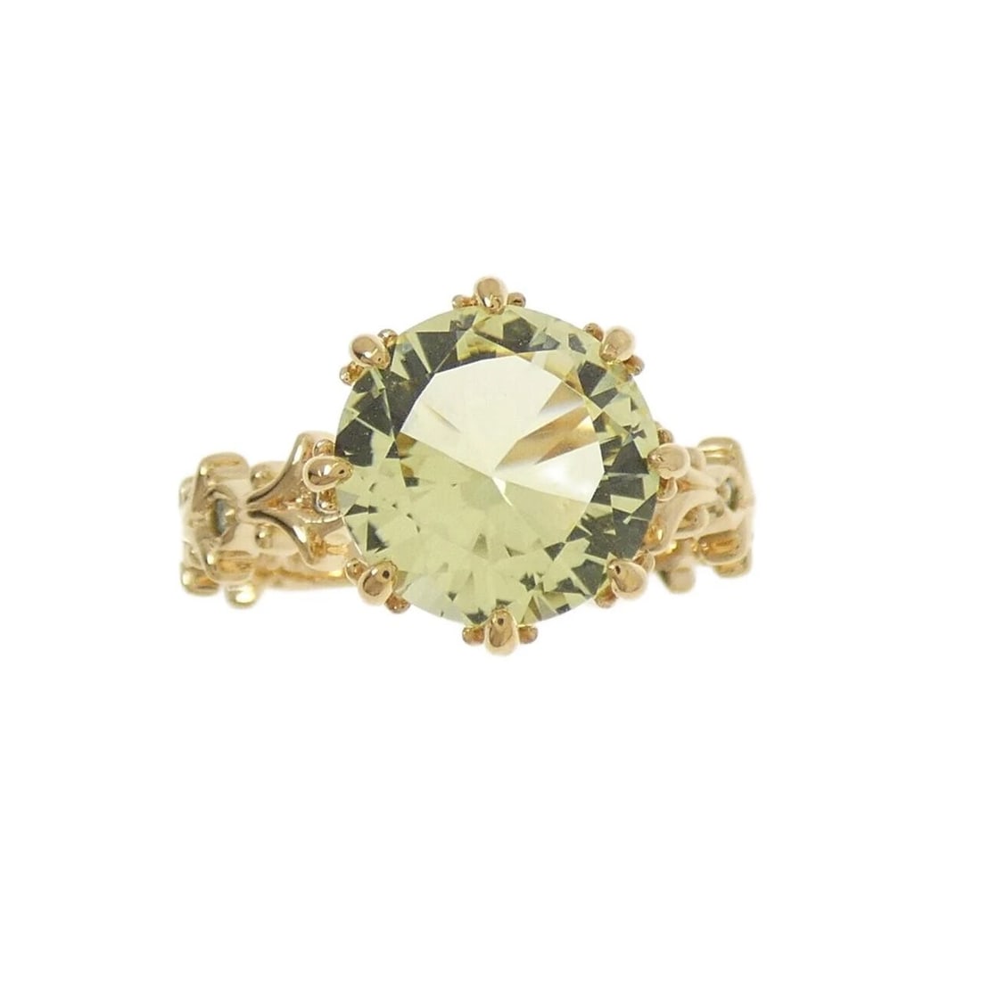 K18YG COLOR STONE RING - 2