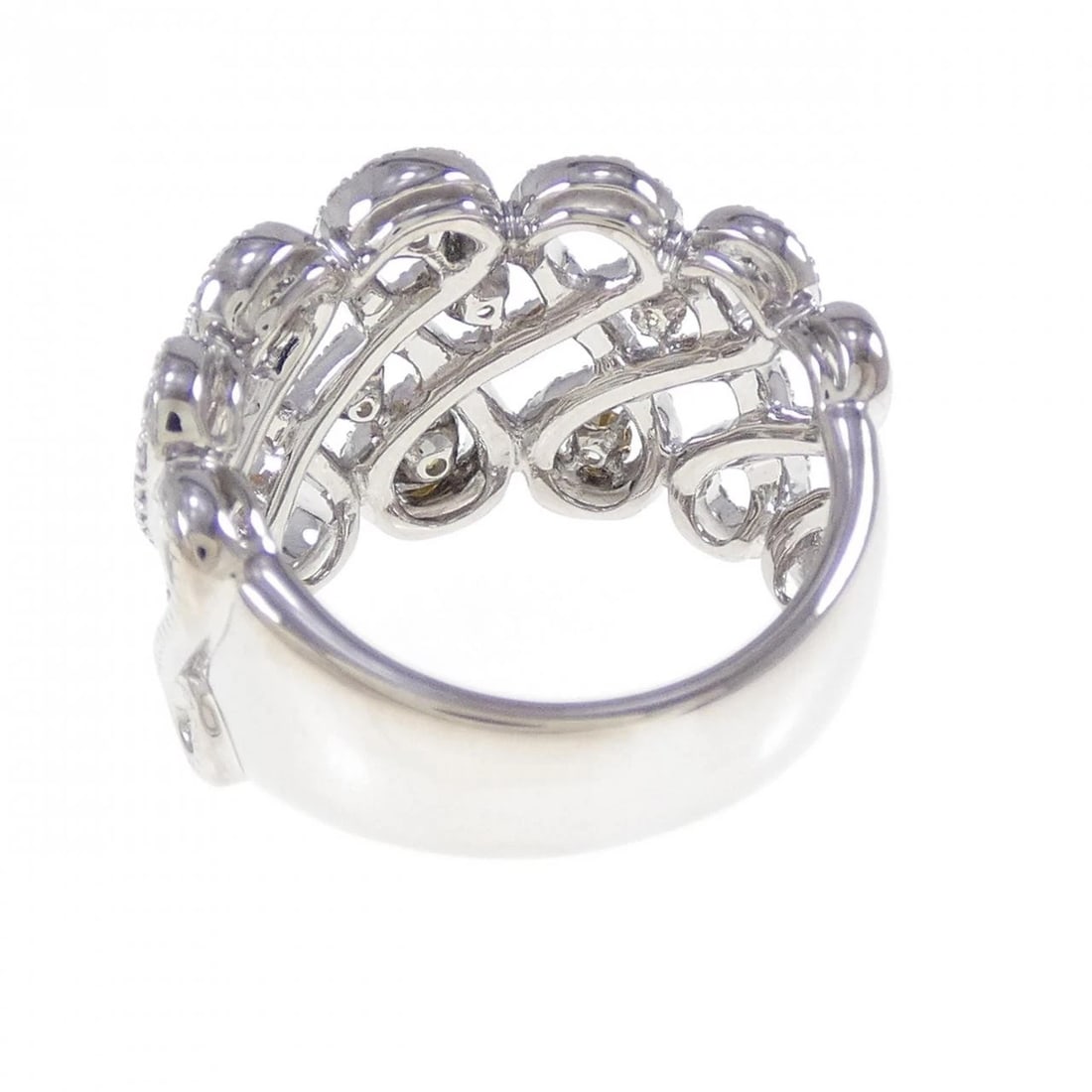 K18WG DIAMOND RING - 3