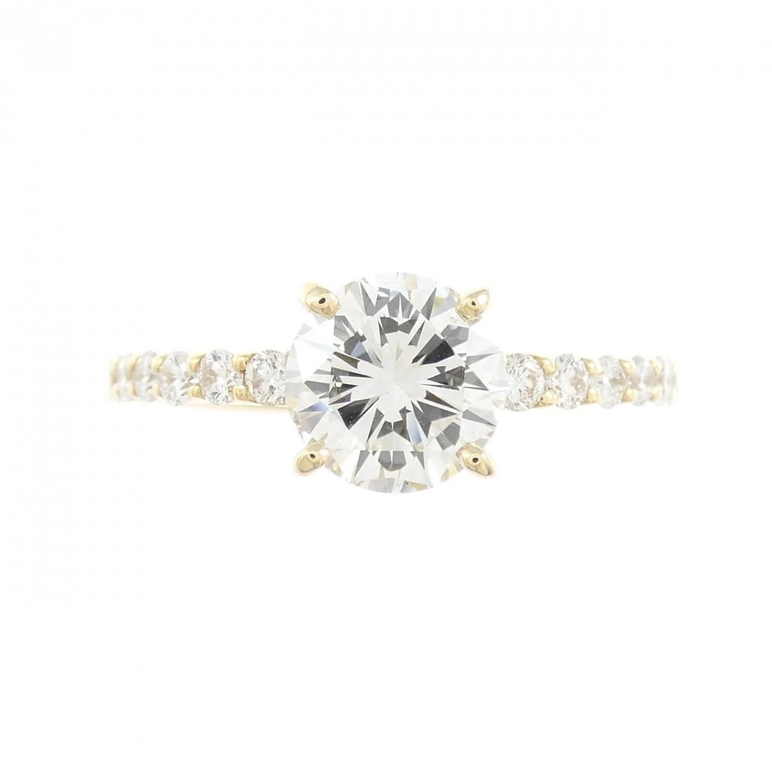 K18YG DIAMOND RING - 2