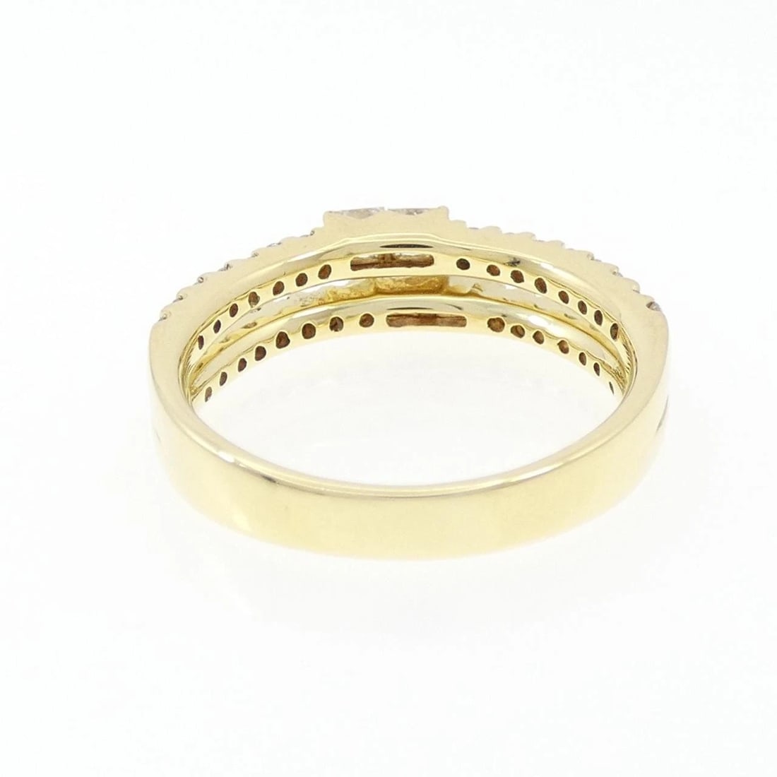 K18YG DIAMOND RING - 3