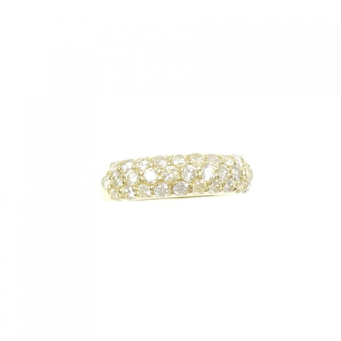 K18YG PAVE DIAMOND RING - 2