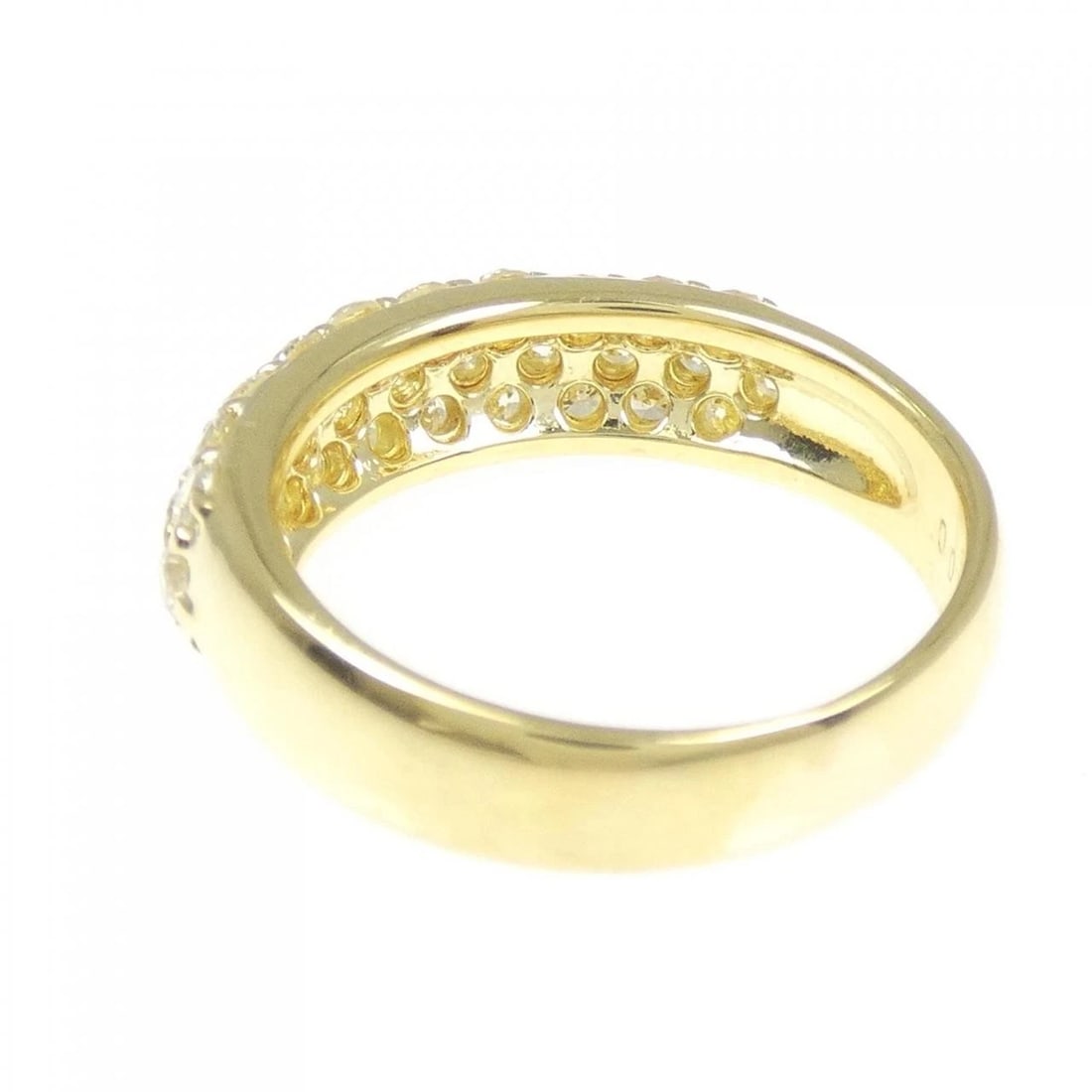 K18YG PAVE DIAMOND RING - 3