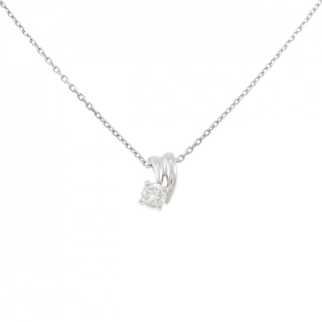 PT850 DIAMOND NECKLACE: PT850 Diamond Necklace Brand: Unbranded Type: Necklace Material: Platinum 850, Main Stone/Creation Natural Color: platinum Size: 40cm Pendant top H x W: 9.4mmx5.5mm Chain Max. W: 1.0mm 