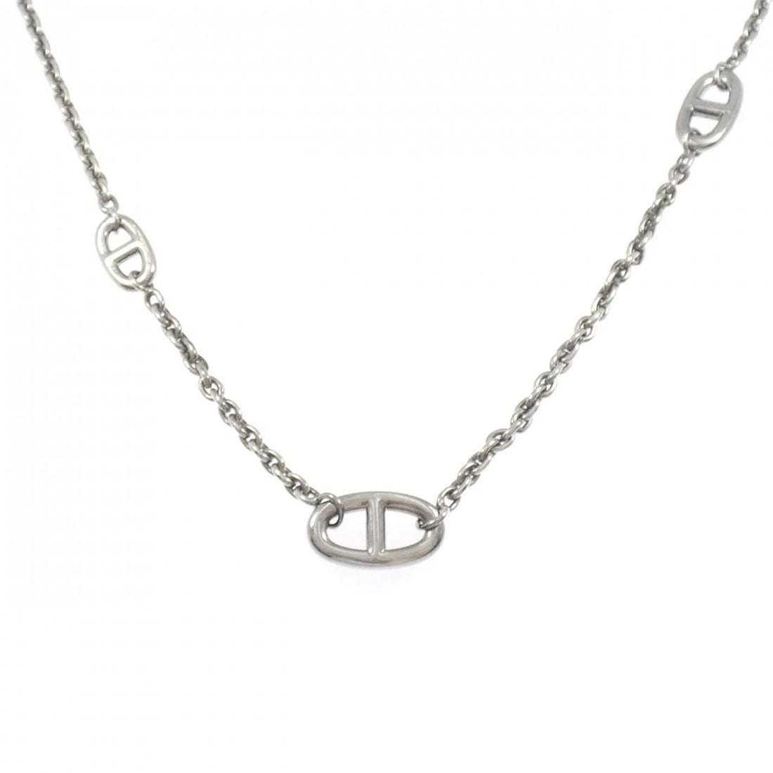 HERMES FARANDOLE NECKLACE: HERMES Farandole Necklace Brand: HERMES Type: Necklace Material: 925 Silver, Color: Silver Size: 80cm,ActualSize Motif Max. W: 13.6mm Chain Max. W: 4.0mm Accessories: None Accessories Notice: