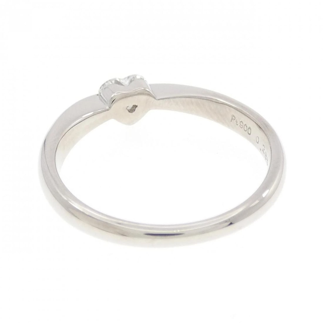 PT900 HEART DIAMOND RING - 3