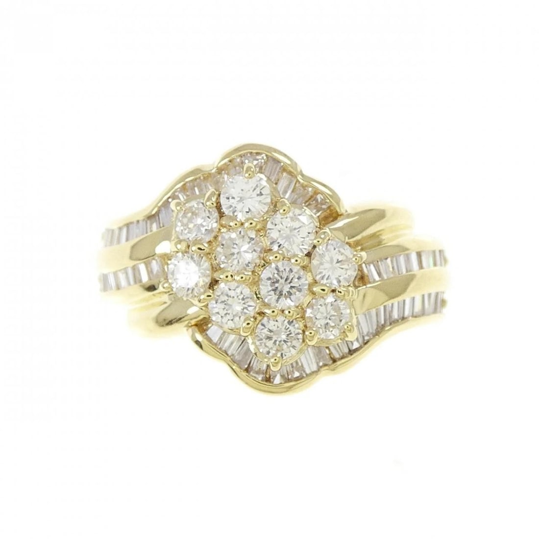 K18YG DIAMOND RING - 2